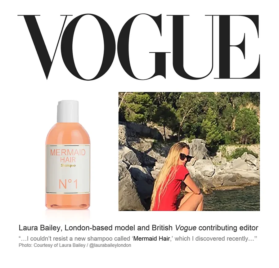 2016 Vogue UK feature on Mermaid Perfume by contributor Laura Bailey.